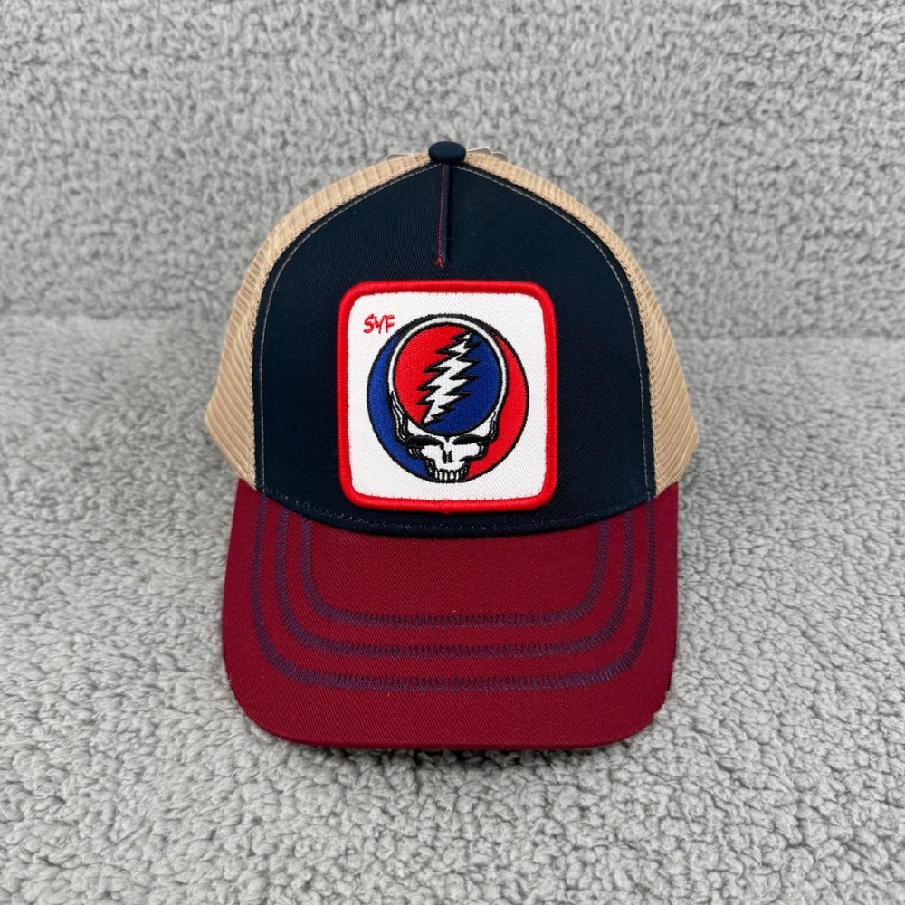 Peter Grimm x Grateful Dead Steal Your Face Trucker Hat Navy Tan‎ Maroon SYF Cap